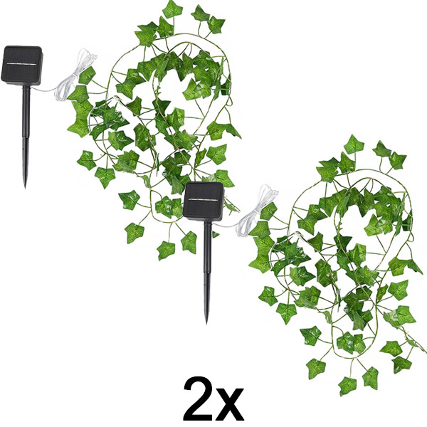 2x Luci solari con foglie artificiali (5m) | LEAFGLO