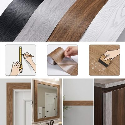 Adesivo per battiscopa in legno (5 m) | DECORIM